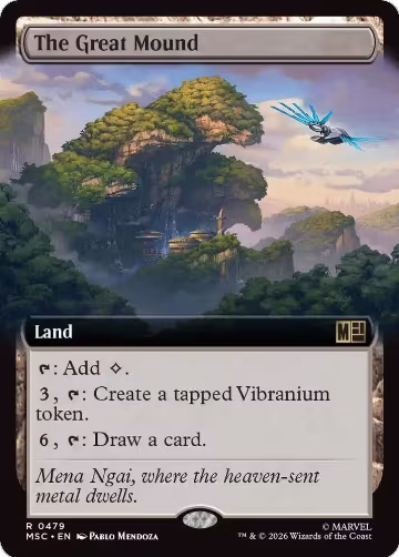 The Great Mound (Extended Art) (479), Commander: Marvel Super Heroes — Magic card price