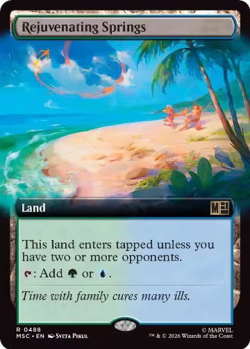 Rejuvenating Springs (Extended Art) (488), Commander: Marvel Super Heroes — Magic card price