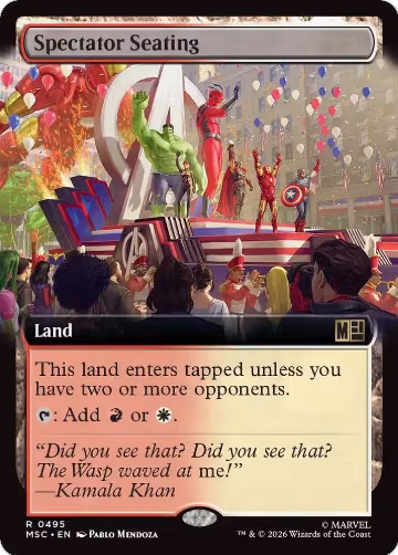 Spectator Seating (Extended Art) (495), Commander: Marvel Super Heroes — Magic card price