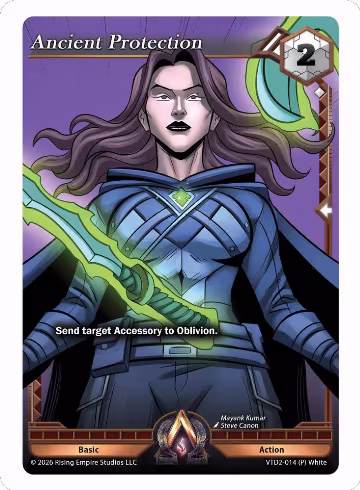 Ancient Protection (VTD2-014 (P) White), The Vault Trials — Alpha Clash card price
