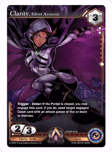 Clarity, Silent Assassin (VTD2-009 (P) White), The Vault Trials — Alpha Clash card price