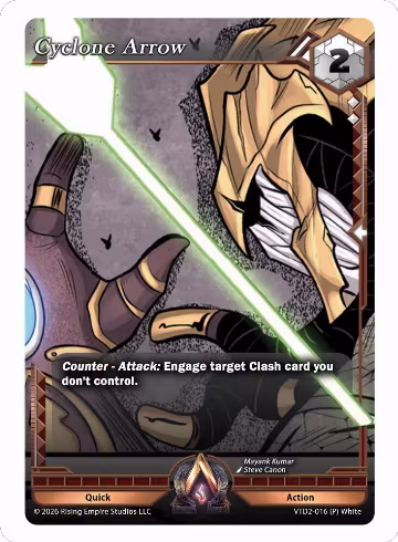 Cyclone Arrow (VTD2-016 (P) White), The Vault Trials — Alpha Clash card price