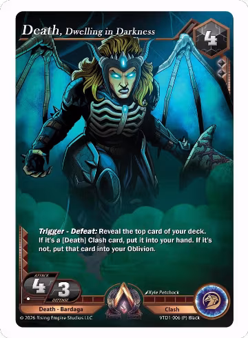 Death, Dwelling in Darkness (VTD1-006 (P) Black), The Vault Trials — Alpha Clash card price