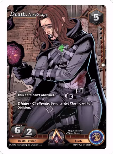 Death, No Escape (VTD1-008 (P) Black), The Vault Trials — Alpha Clash card price