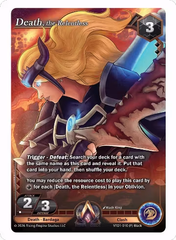 Death, the Relentless (VTD1-010 (P) Black) — card price