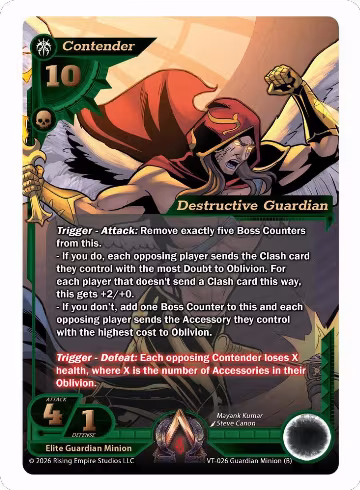 Destructive Guardian (B) (VT-026), The Vault Trials — Alpha Clash card price