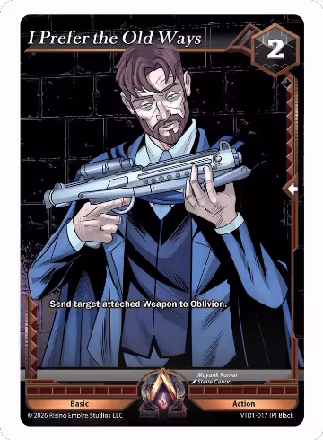 I Prefer the Old Ways (VTD1-017 (P) Black), The Vault Trials — Alpha Clash card price