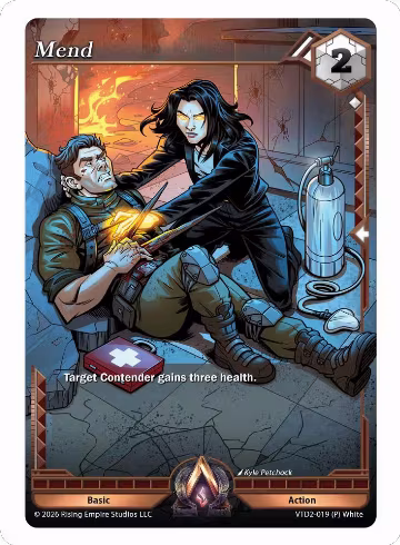 Mend (VTD2-019 (P) White), The Vault Trials — Alpha Clash card price