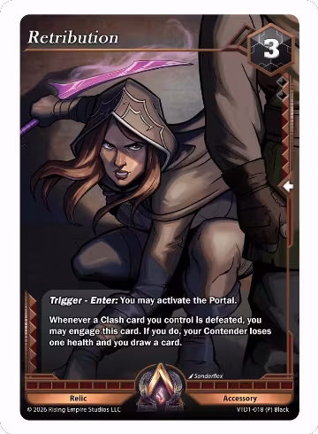 Retribution (VTD1-018 (P) Black), The Vault Trials — Alpha Clash card price