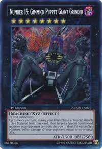 Number 15: Gimmick Puppet Giant Grinder (NUMH-EN027), Number Hunters — Yu-Gi-Oh! card price