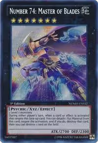 Number 74: Master of Blades (NUMH-EN032), Number Hunters — Yu-Gi-Oh! card price
