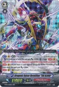 Dragonic Kaiser Vermillion "THE BLOOD" (BT09/008EN), Clash of Knights & Dragons — Vanguard card price