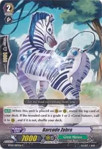 Barcode Zebra (BT09/087EN), Clash of Knights & Dragons — Vanguard card price