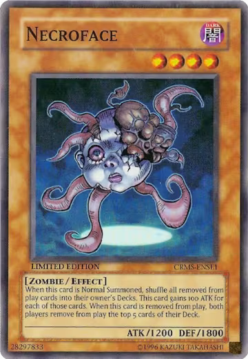 Necroface (CRMS-ENSE1), Crimson Crisis — Yu-Gi-Oh! card price