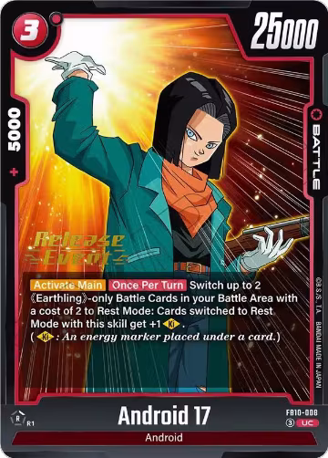 Android 17 - FB10-008 (FB10-008), Cross Force Release Event Cards — DB Fusion card price