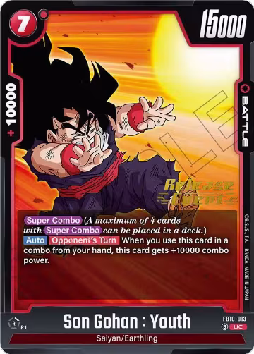 Son Gohan : Youth - FB10-013 (FB10-013), Cross Force Release Event Cards — DB Fusion card price