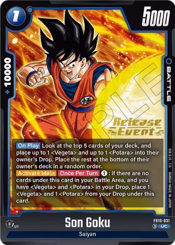 Son Goku - FB10-031 (FB10-031), Cross Force Release Event Cards — DB Fusion card price