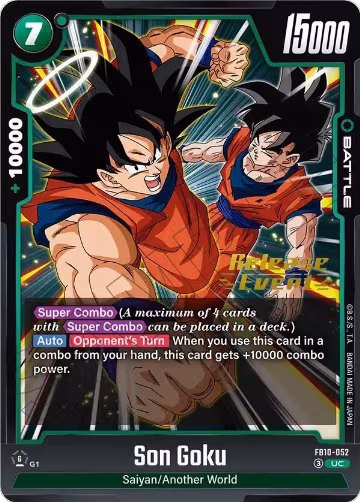 Son Goku - FB10-052 (FB10-052), Cross Force Release Event Cards — DB Fusion card price