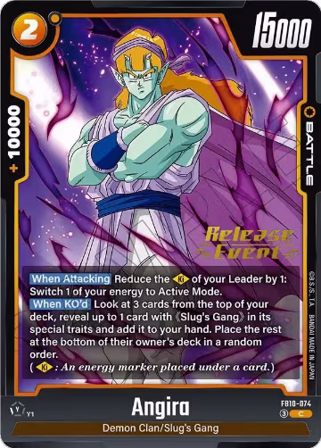 Angira (FB10-074), Cross Force Release Event Cards — DB Fusion card price