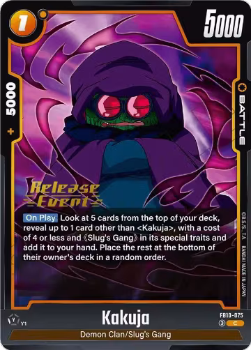 Kakuja (FB10-075), Cross Force Release Event Cards — DB Fusion card price