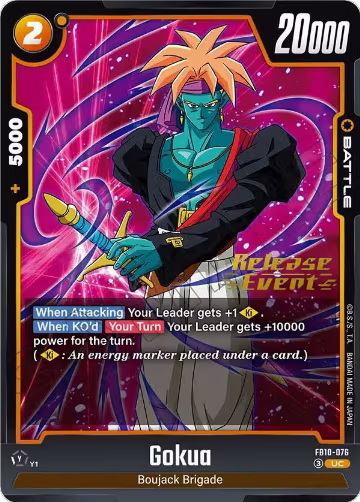 Gokua - FB10-076 (FB10-076), Cross Force Release Event Cards — DB Fusion card price