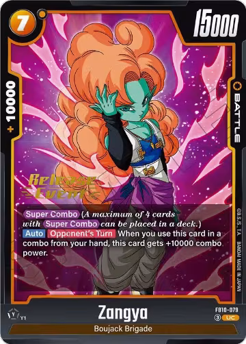 Zangya - FB10-079 (FB10-079), Cross Force Release Event Cards — DB Fusion card price
