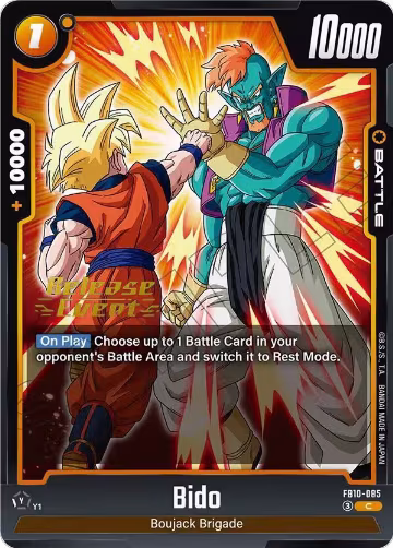 Bido - FB10-085 (FB10-085), Cross Force Release Event Cards — DB Fusion card price