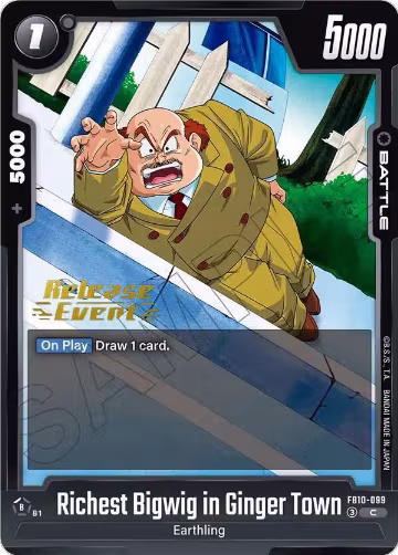 Richest Bigwig in Ginger Town (FB10-099) — card price