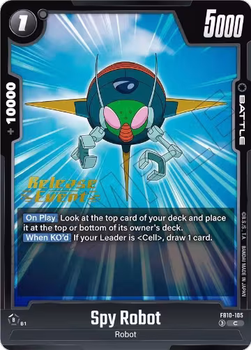 Spy Robot (FB10-105), Cross Force Release Event Cards — DB Fusion card price
