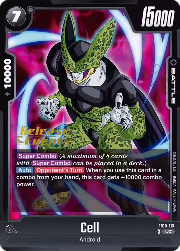Cell - FB10-113 (FB10-113), Cross Force Release Event Cards — DB Fusion card price