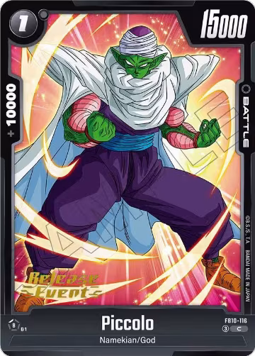 Piccolo - FB10-116 (FB10-116), Cross Force Release Event Cards — DB Fusion card price