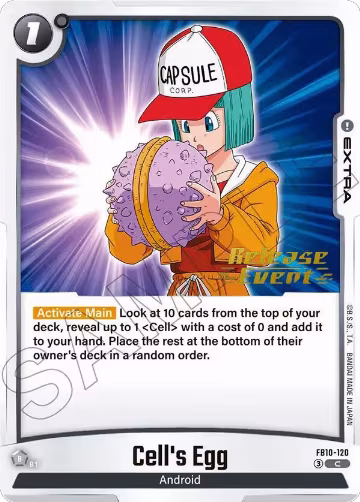 Cell's Egg (FB10-120), Cross Force Release Event Cards — DB Fusion card price