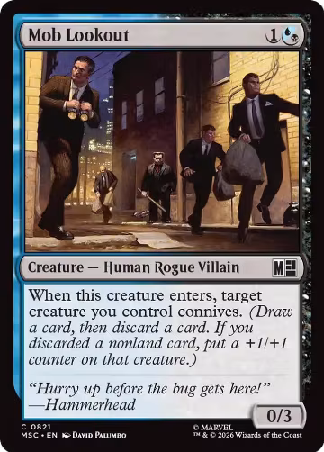 Mob Lookout (821), Commander: Marvel Super Heroes — Magic card price