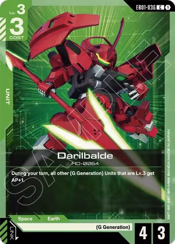 Darilbalde (EB01-036), Eternal Nexus — Gundam card price