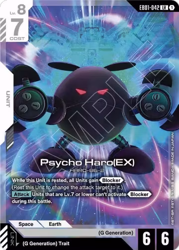 Psycho Haro (EX) (EB01-042), Eternal Nexus — Gundam card price