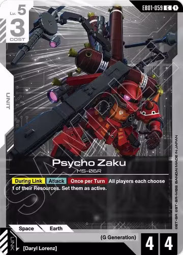 Psycho Zaku (EB01-059), Eternal Nexus — Gundam card price