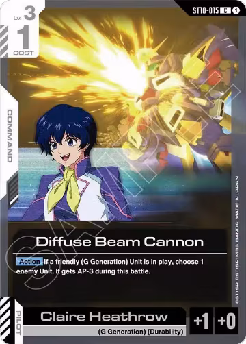 Diffuse Beam Cannon (ST10-015), Starter Deck 10: Generation Pulse — Gundam card price
