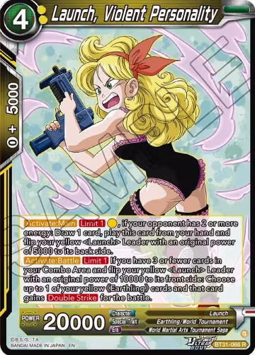 Launch, Violent Personality (BT31-066), Impact Beyond Dimensions — DB Super card price