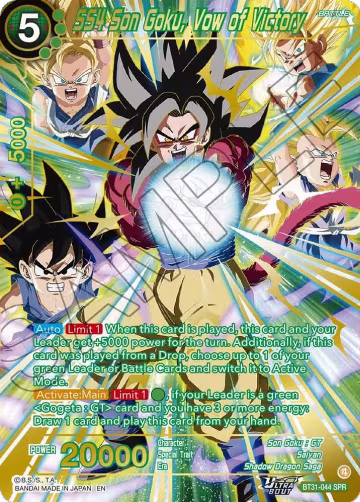 SS4 Son Goku, Vow of Victory (SPR) (BT31-044), Impact Beyond Dimensions — DB Super card price