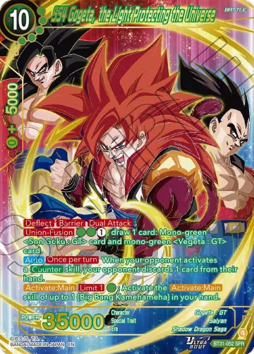SS4 Gogeta, the Light Protecting the Universe (SPR) (BT31-052), Impact Beyond Dimensions — DB Super card price