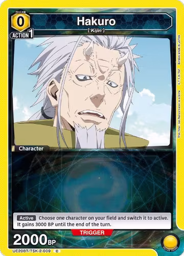 Hakuro (009) (Box Topper Foil) (UE20BT/TSK-2-009), That Time I Got Reincarnated as a Slime — Union Arena card price