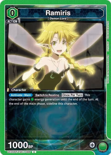 Ramiris (086) (Box Topper Foil) (UE20BT/TSK-1-086), That Time I Got Reincarnated as a Slime — Union Arena card price