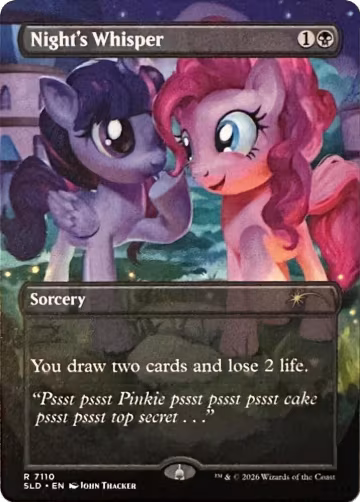 Night's Whisper (7110) (7110), Secret Lair Drop Series — Magic card price
