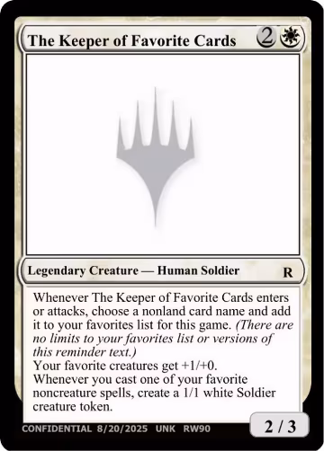 The Keeper of Favorite Cards (8/20/2025), Un-Known Event Playtest Cards — Magic card price