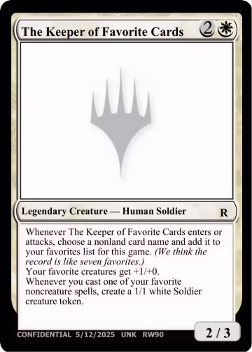 The Keeper of Favorite Cards (5/12/2025), Un-Known Event Playtest Cards — Magic card price