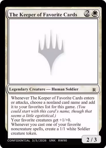 The Keeper of Favorite Cards (3/5/2026), Un-Known Event Playtest Cards — Magic card price
