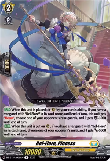 Bel-Fiore, Pinesse (DZ-BT14/059EN), DZ-BT14: Envoys of the Crimson Moon — Vanguard card price