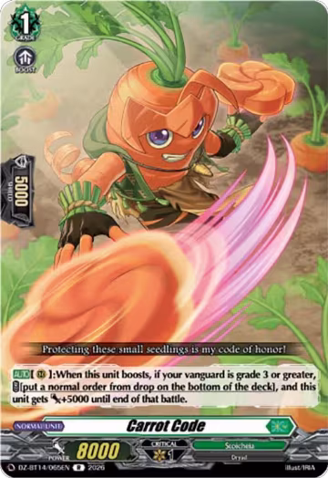 Carrot Code (DZ-BT14/065EN), DZ-BT14: Envoys of the Crimson Moon — Vanguard card price