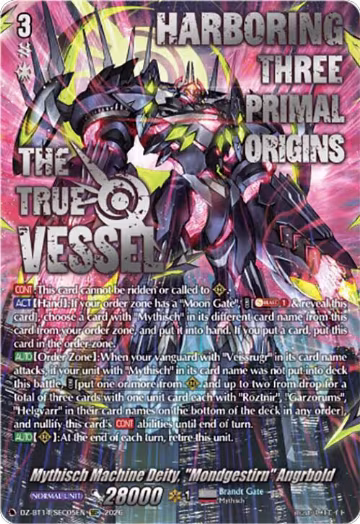 Mythisch Machine Deity, "Mondgestirn" Angrbold (SEC) (DZ-BT14/SEC05EN), DZ-BT14: Envoys of the Crimson Moon — Vanguard card price