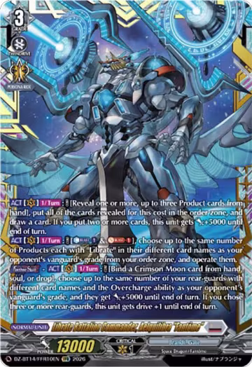 Librate Battalion Commander, Aelquilibra "Fantome" (FFR) (DZ-BT14/FFR10EN), DZ-BT14: Envoys of the Crimson Moon — Vanguard card price